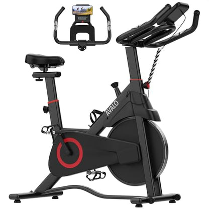 Avalo Heimtrainer Fahhrad - Magnetisches Widerstandssystem - Indoor Cycle - Spinning Bike - Hometrainer - Trainingscomputer und LCD-Display