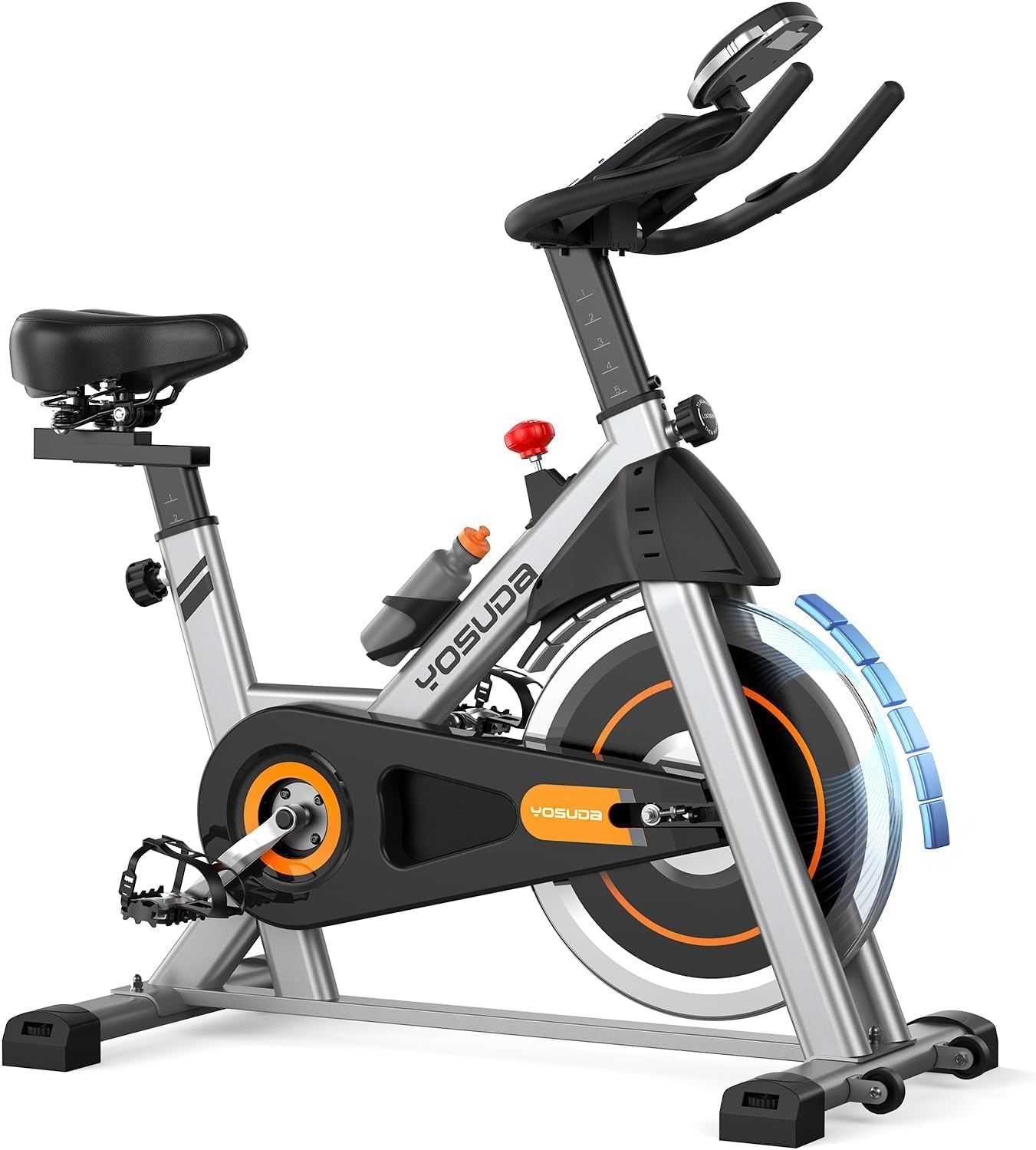 Avalo Heimtrainer Fahhrad - Magnetisches Widerstandssystem - Indoor Cycle - Spinning Bike - Hometrainer - Trainingscomputer und LCD-Display