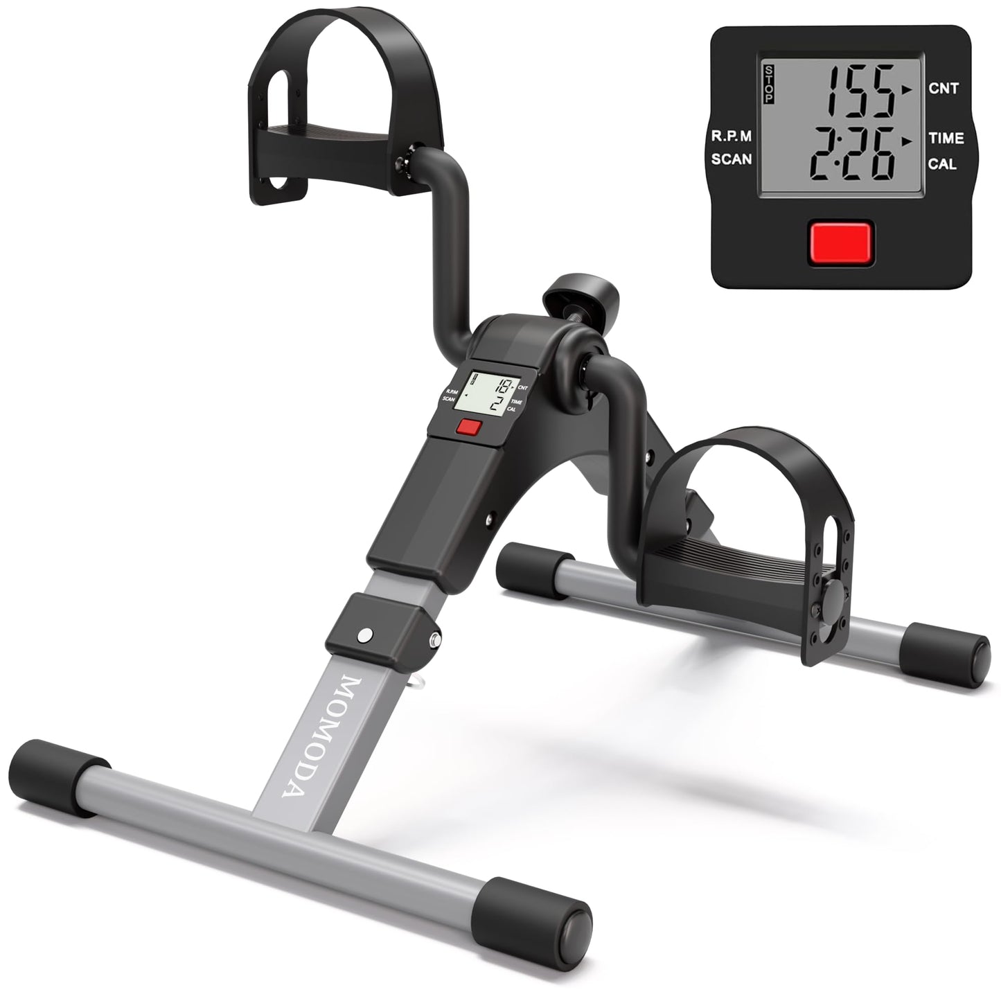 Sunny Health & Fitness Exercise Bikes, Magnetic Recumbent Bike + Advanced Mini Home Steppers, Total Body Workout Stair Machine with Resistance Bands