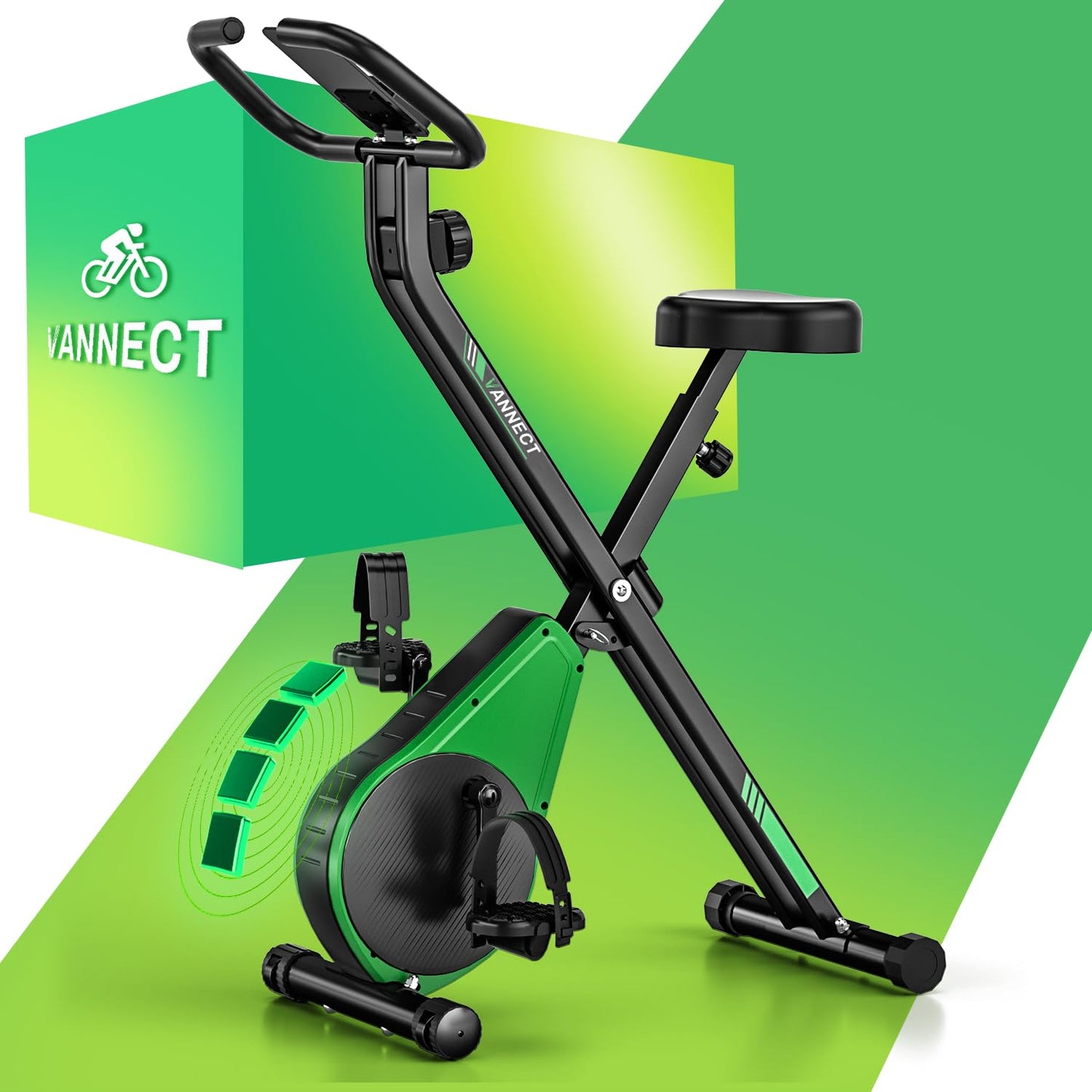 Sunny Health & Fitness Exercise Bikes, Magnetic Recumbent Bike + Advanced Mini Home Steppers, Total Body Workout Stair Machine with Resistance Bands