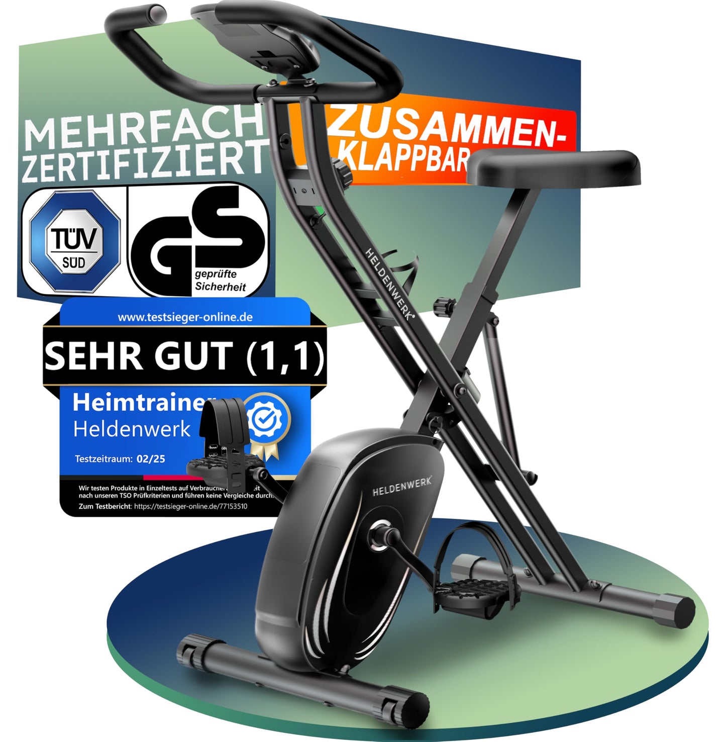 Avalo Heimtrainer Fahhrad - Magnetisches Widerstandssystem - Indoor Cycle - Spinning Bike - Hometrainer - Trainingscomputer und LCD-Display